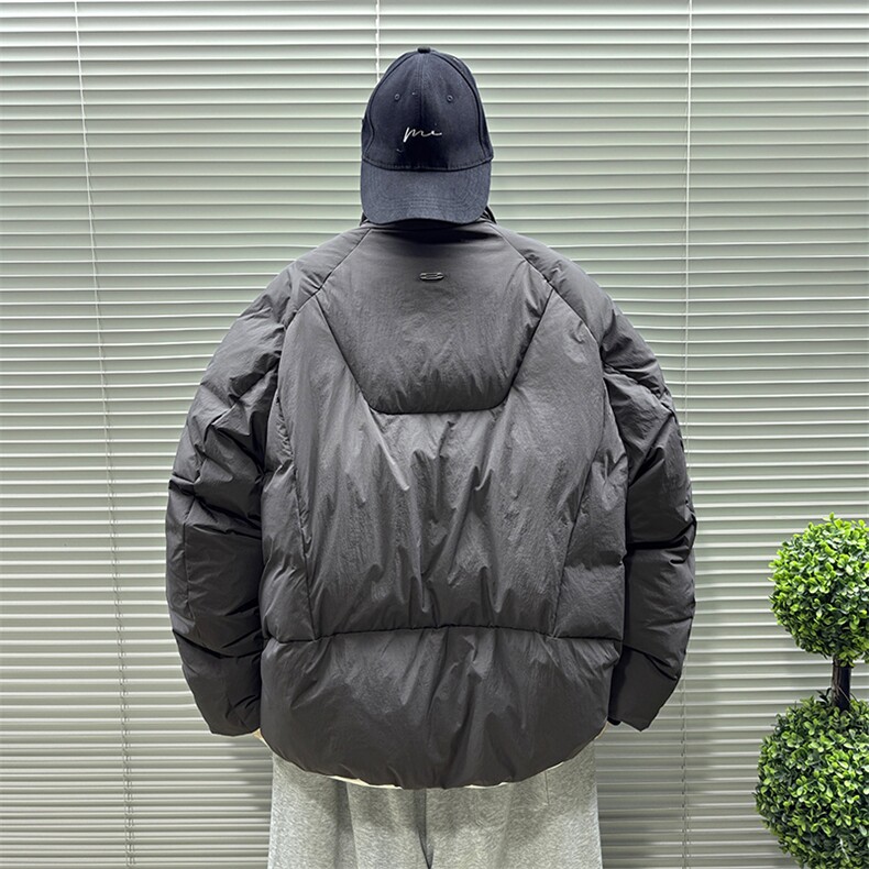 2025新标90白鸭绒短款时尚冬季立领男士羽绒服外套373-P330,男装羽绒服,钱塘708(原3018)
