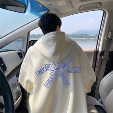 2025秋季新款潮流美式高街字母卫衣连帽仿棉wlcm3930-特批35控59，男装卫衣，星座605(原A050)