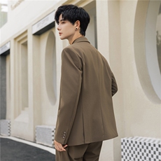 假两件双领西装外套男春秋高级感礼服休闲西服套装8671-P175控318，男装西服套装，电商A355（原A415）