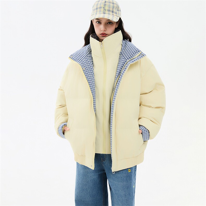冬季新品得物美式潮流高品质格子加绒加厚棉衣外套棉服MY5566-P88,男装棉衣,星座610B-1