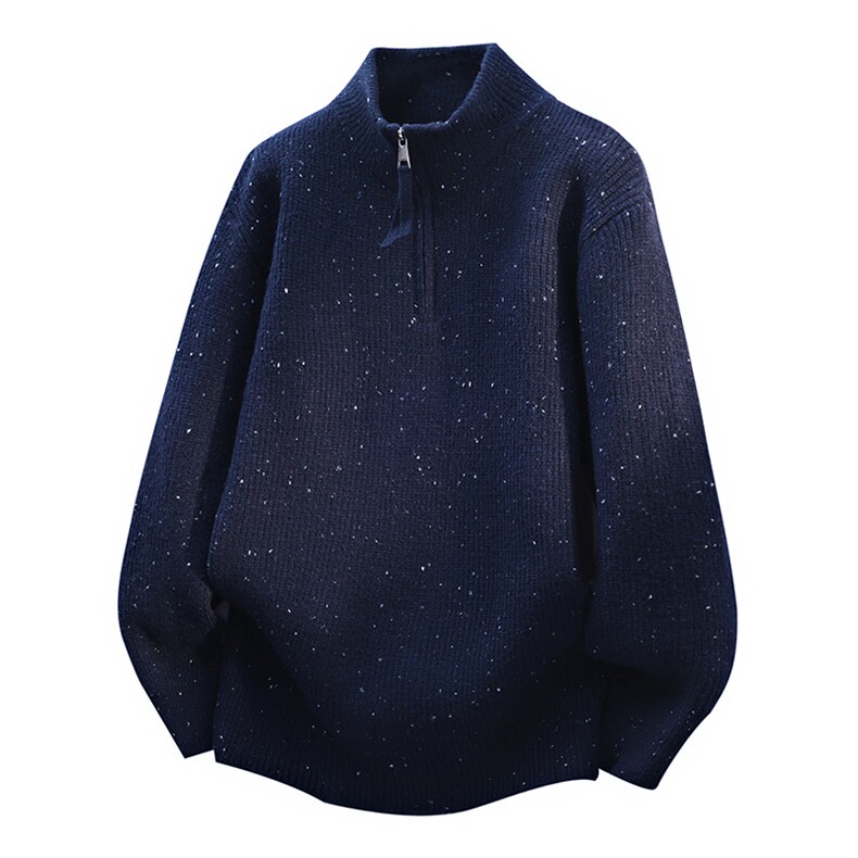 25625-特P62秋季时尚毛衣套头衫男半拉链针织衫满天星打底衫,男装T恤,电商D310B