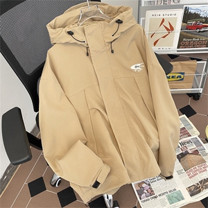 2024春季新款美式机能工装夹克男潮牌连帽冲锋衣 现货 W8160-P63图片