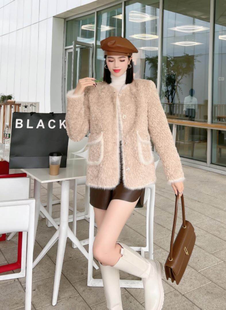 水貂毛皮毛一体，其它，莲佳妮