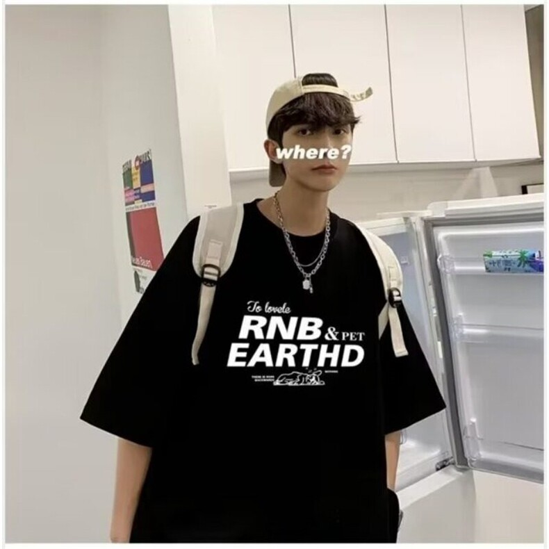 港仔文艺男美式重磅纯棉T恤男夏季薄款潮牌短袖字母印花半袖,男装T恤,星座218-1（原230）