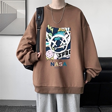 S6275-P28秋季圆领卫衣男大码韩版宽松长袖外套，男装卫衣，电商A040