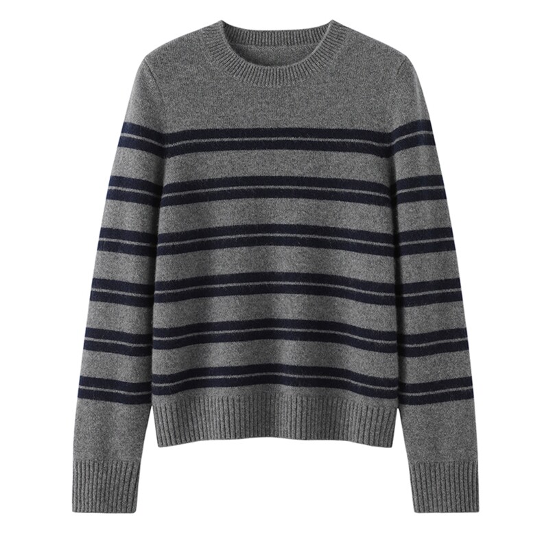 2025秋冬百搭时尚简约加厚圆领羊绒衫，女装羊绒衫，东业羊绒