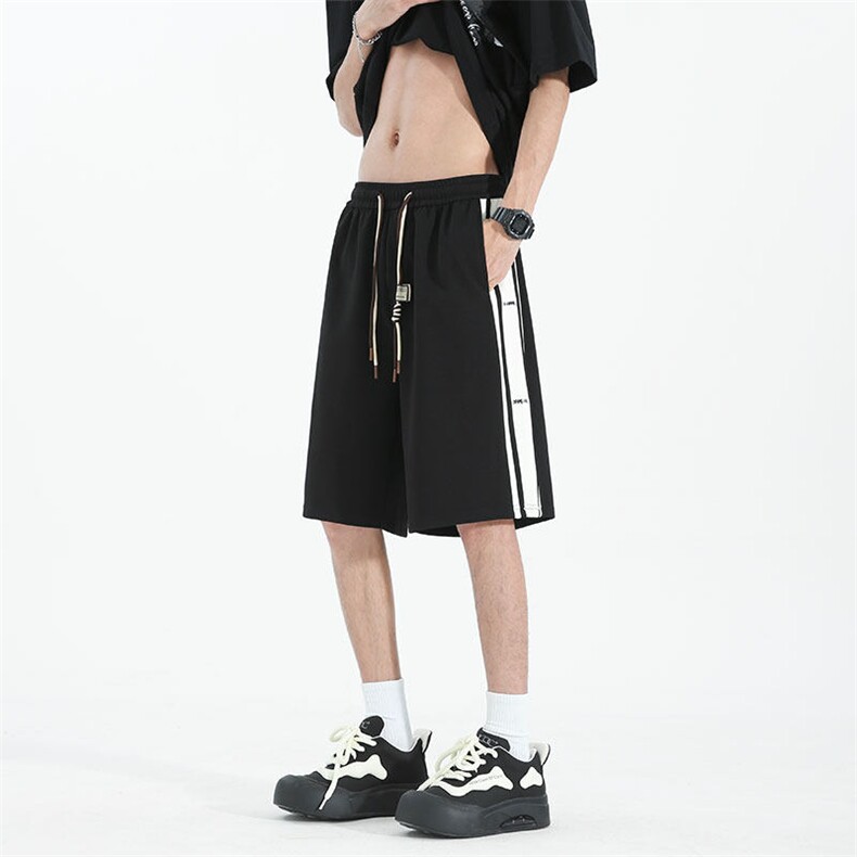 夏季拼色抽绳短裤男夏季设计宽松休闲潮流百搭短裤DK1028P-25,男装牛仔裤,电商A128