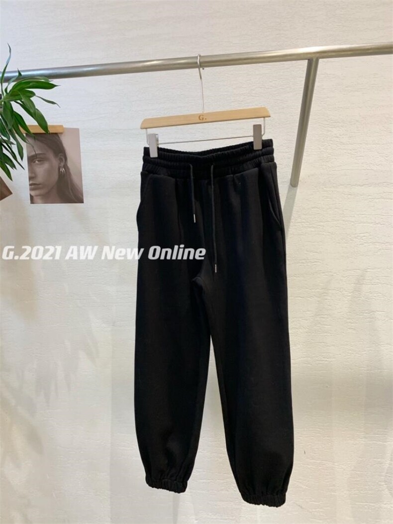 加绒卫裤谁拿谁补，女装休闲裤，G