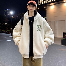2023冬上新加绒加厚时尚棉衣羊羔绒连帽外套男女990-P110控价158，男装棉衣，电商A441-1
