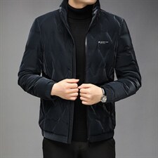 新款冬季立领羽绒服中年男时尚外套爸爸装GSNA21581-P215,男装羽绒服,电商B212（原钱塘6029）