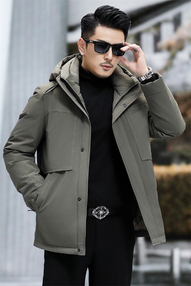 B2363钱塘2020-3商务休闲厚款百搭新款冬季中年男士羽绒服P258,男装羽绒服,钱塘207-3