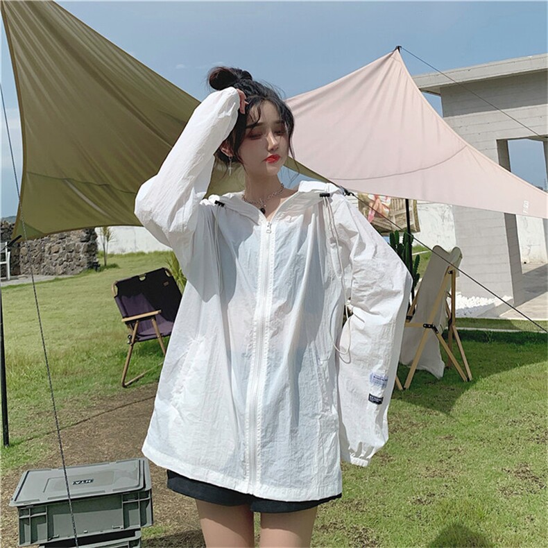 防晒衣女夏季新款宽松韩版百搭薄款外套连帽防晒服 TT024-55图片