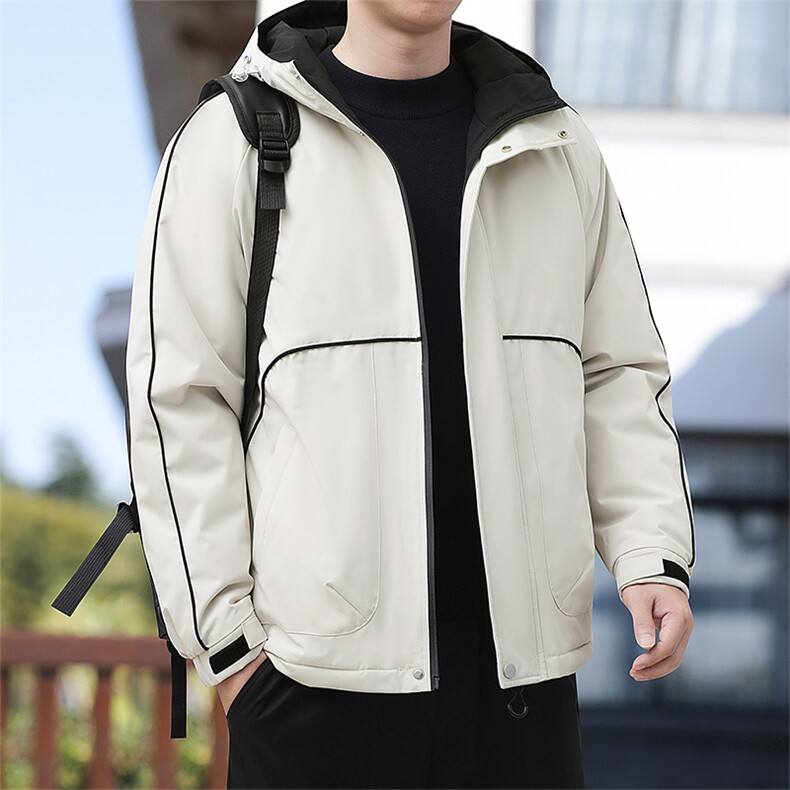 冬季大码L-8XL加绒加厚休闲个性拼连帽棉衣男外套,男装棉衣,星座209