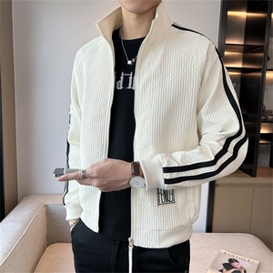 店主风春款美式休闲褶皱上衣外套立领时尚潮流夹克男JK093-P98图片
