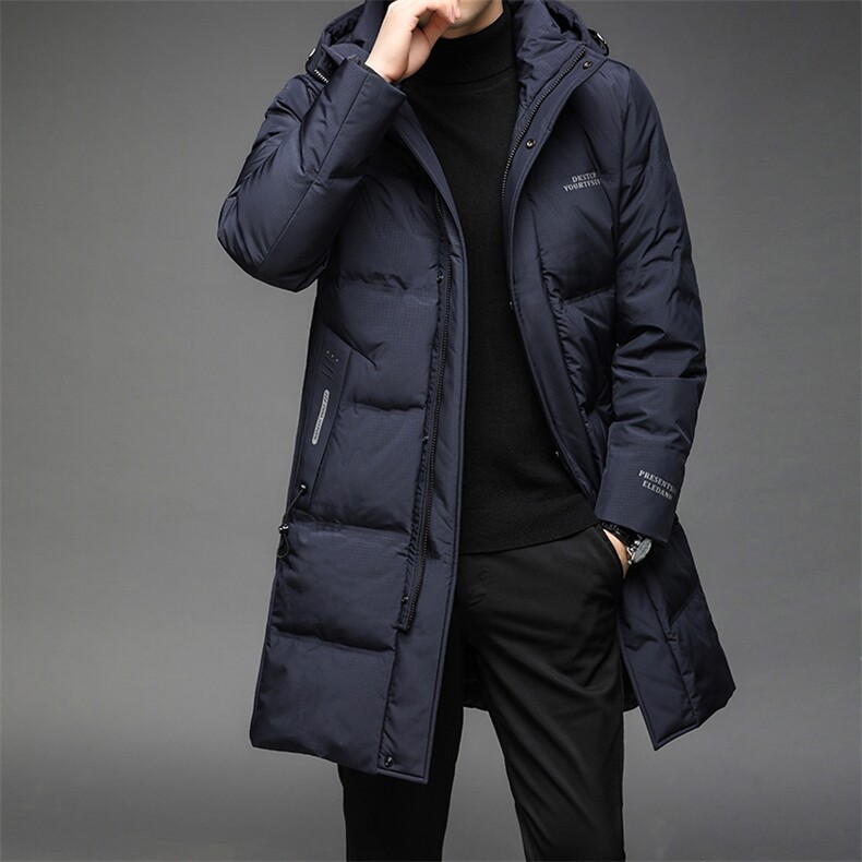 B2152钱塘2020-3羽绒服继续帽可脱卸90白鸭绒男装羽绒服P295，男装羽绒服，钱塘207-3