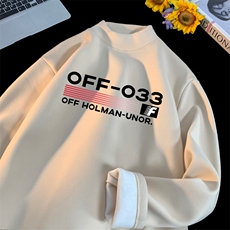 480克重磅德绒加绒半高领打底衫【有货】C403A-DRB2669JR-P35，男装T恤，电商C403A