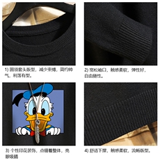 M67223-P45加绒款-P65圆领毛衣男大码针织衫男毛线衣线衫砖墙，男装针织衫/毛衣，电商A040A