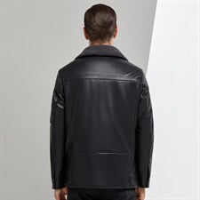 21冬季新款时尚羽绒服韩版宽松翻领皮外套男90白鸭绒YN2065-P280，男装羽绒服，电商B212（原钱塘6029）