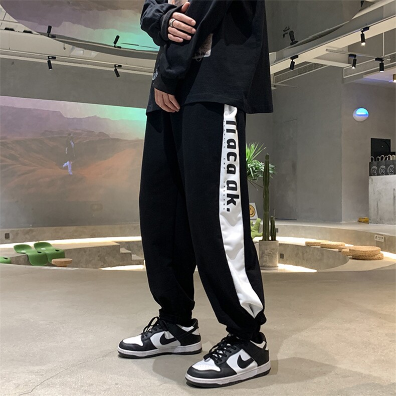 男春季潮流时尚魔术贴束脚休闲卫裤KZ35P32,男装休闲裤,星座1116-2
