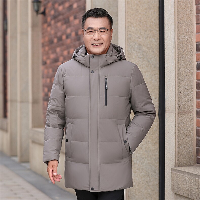 主推大货可拆卸帽中老年羽绒服外套男加厚爸爸装白鸭绒羽绒服大衣,商品下架区,钱塘723