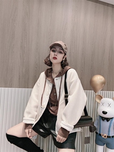 字母皮毛一体外套ＭL,其它,可纳奇