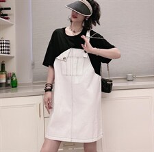 假二件套连衣裙，女装连衣裙，可纳奇