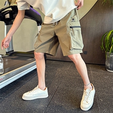 夏季2025新款工装短裤男宽松多口袋薄款休闲五分裤速干D930控68，男装牛仔裤，电商C208