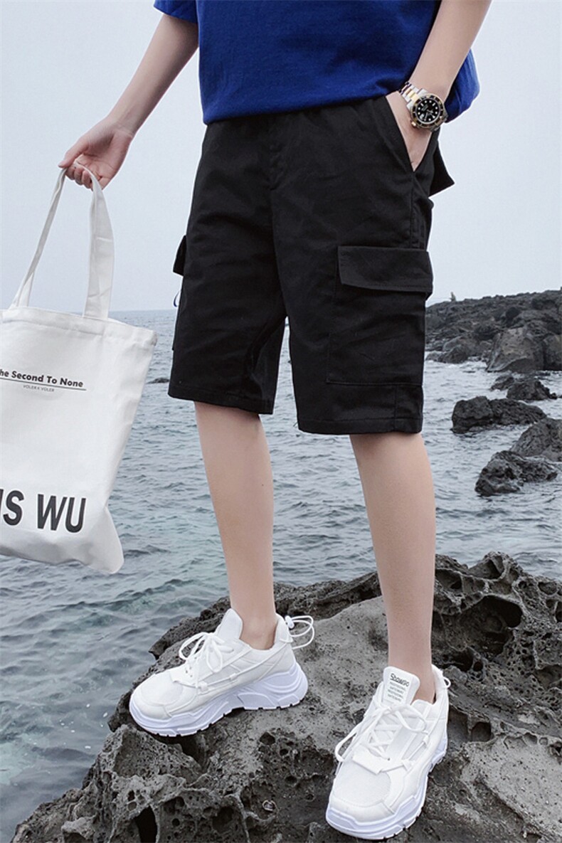 夏季2021潮牌休闲时尚短裤男宽松潮流五分裤男生薄款中裤S503,男装休闲裤,星座509