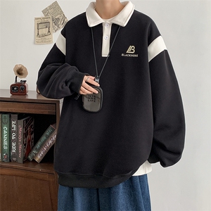 供抖音高品质 2026新款卫衣男港风刺绣外套416B-1-WY699-P55 限78图片