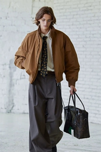 美式高街立领棒球棉服飞行夹克棉衣短款外套男 H1030特P60(网图）图片