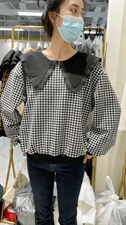 卫衣千鸟格，女装卫衣/绒衫，泰靡(1F)