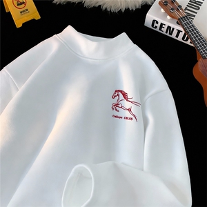 现货/新款重磅半高领刺绣德绒长袖B219A-DR2510-P25/DR2510JR-P35图片