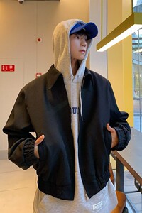 男2025春季美式新款潮酷长袖夹克外穿休闲宽松开衫上衣 JK21图片