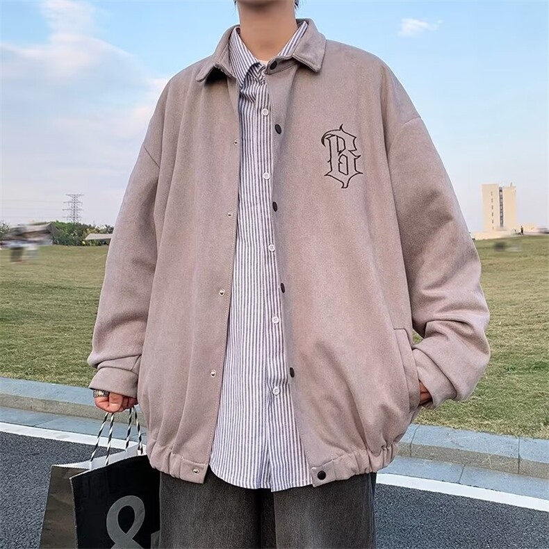 男秋季2022新款长袖鹿皮绒夹克外套LYJ05P60,男装夹克,星座1116-2