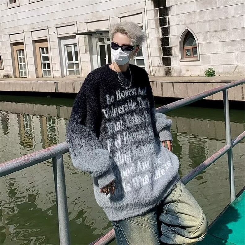 春秋新款毛衣男美式高街宽松高级感针织衫男生MZ73-P63,男装针织衫/毛衣,星座1109-3