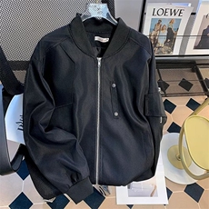 秋男机车立领夹克衫工装拉链口袋休闲外套JK207P55，男装夹克，星座1013-1