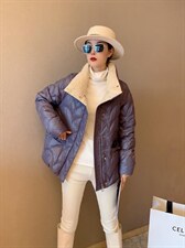 【现货】2021年秋冬季显瘦宽松白鸭绒短款撞色羽绒服，女装羽绒服，名怡