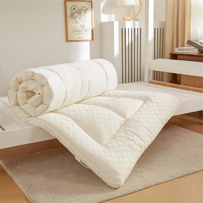 新款华夫格提花大豆学生床褥华夫格提花，床单，一起卖家纺