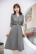 韩版修身连衣裙，女装连衣裙，红利秀雅