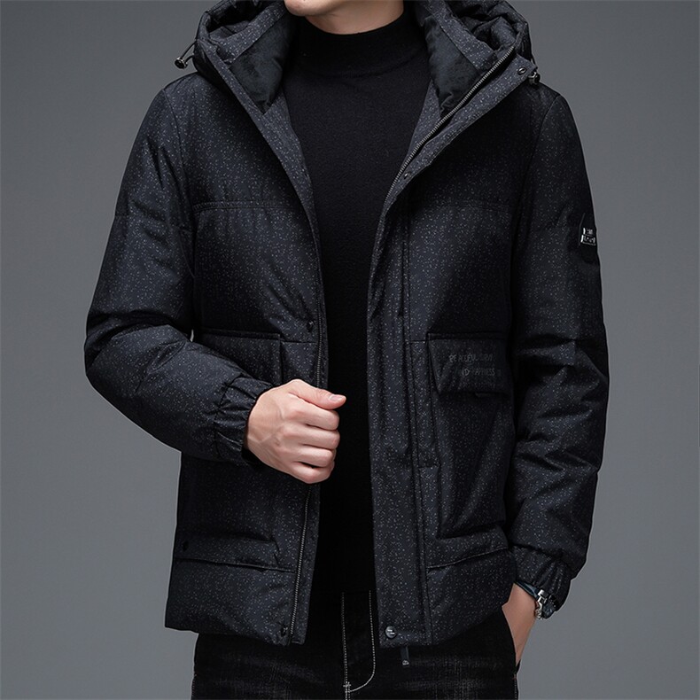 2023新款冬季连帽羽绒服爸爸装加厚时尚棉衣外套DFLDY6008-P285,男装羽绒服,电商B212（原钱塘6029）