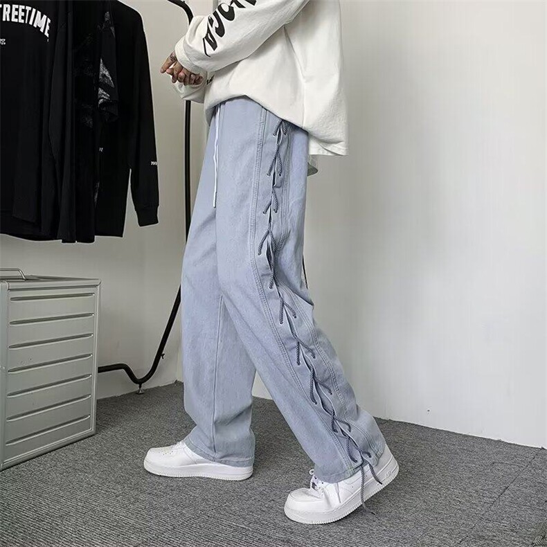V002-P45水洗牛仔裤春秋潮牌牛仔裤休闲长裤无弹潮流常规,男装休闲裤,星座911-1