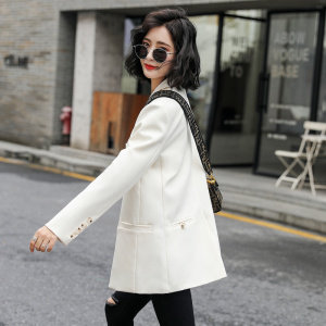 2022春款纯色小西装外套女韩版休闲英伦风西服时尚港味上衣,女装西装,瑶迪依秀