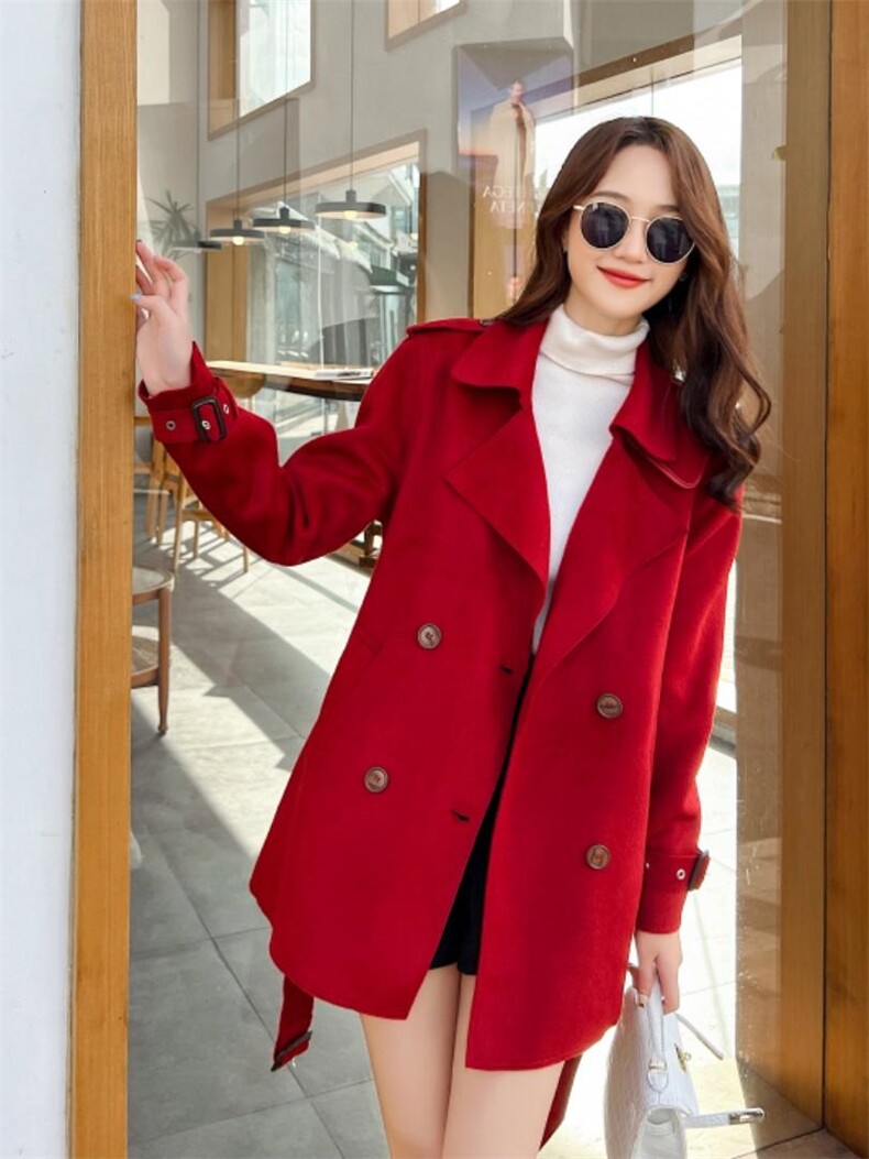 双面羊绒大衣，其它，裳之恋语