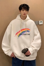 纯棉连帽卫衣男大码运动帽衫宽松薄WY2064-P35，男装卫衣，电商A040