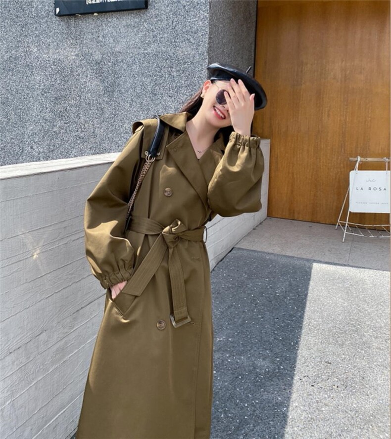 香丽迪秋装新款长款风衣,女装风衣,香丽迪1