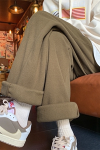 加绒加厚休闲裤 DD2247-TP45控价68 港风冬季保暖贴标宽松长裤男图片