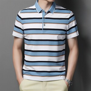 POLO衫男上衣半袖男装衣服男士体恤衫T恤潮牌休闲翻领爸爸短袖男,男装T恤,电商B212（原钱塘6029）