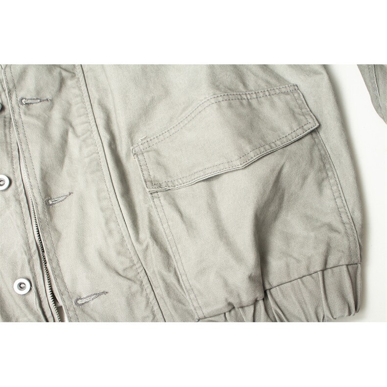 青少年水洗做旧工装夹克男女vintage大口袋立领外套JK1031P100,男装夹克,星座1013-1