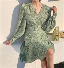 韩系小碎花仙仙裙，其它，昕叶良品