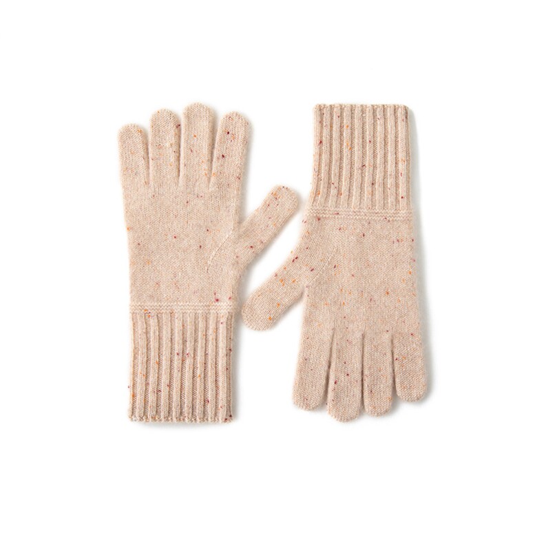 2025年新款百搭男女通用纯色羊绒分指手套，手套，轩妮羊绒